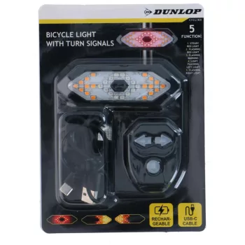  Dunlop LED kerékpár hátsó lámpa irányjelző funkcióval