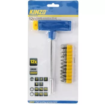 Kinzo csavarhúzó T-szett - 12db-os