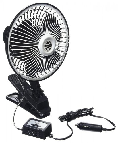 Ventilátor, csíptetős - 15cm - 12V