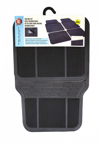 All Ride 4 részes autós PVC szőnyeg szett - fekete