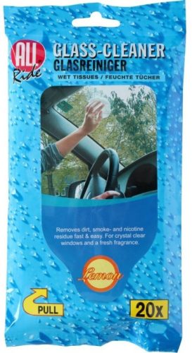 All Ride belső üvegtisztító kendő - citrus illattal - 20db
