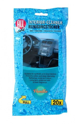 All Ride törlőkendő - vanília illat - 20db