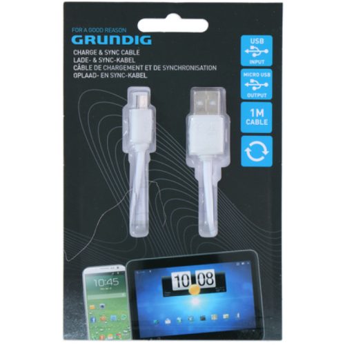 Grundig - microUSB adatkábel - 1m