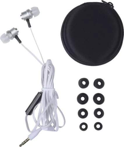 Grundig fülhallgató mikrofonnal - Metal Pro ezüst