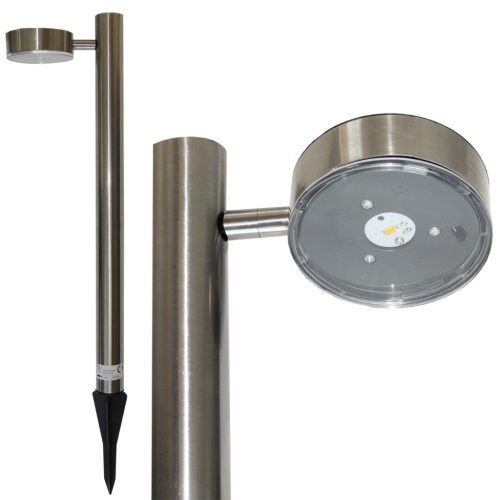 Grundig szolár kerti lámpa - inox - 65cm