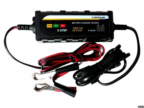 Dunlop akkumulátor töltő -  12V 1A