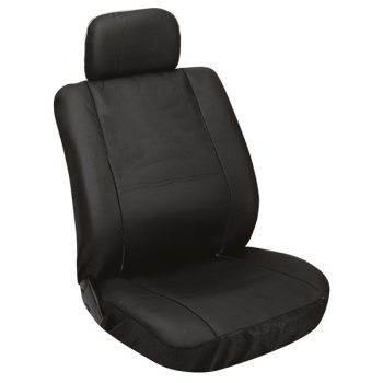   CARPOINT - 8 részes műbőr ülésvédő szett, univerzális, fekete 