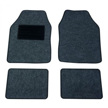   Carpoint - 4 részes, autós szőnyegszett, műanyagszövet, szürke színű