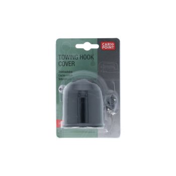 Vonóhorog kupak - zárható - fekete