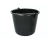 12 literes műanyag vödör - fekete