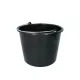 12 literes műanyag vödör - fekete