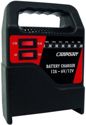 Carpoint akkumulátor töltő - 6-12V, 12A