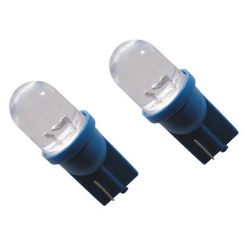 CarPoint T10 LED izzó - 12V - kék -2db