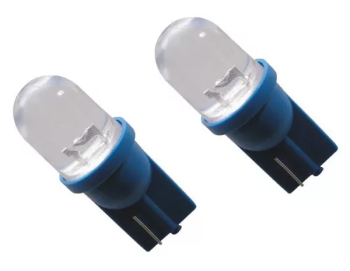 CarPoint T10 LED izzó - 12V - kék -2db