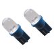 CarPoint T10 LED izzó - 12V - kék -2db