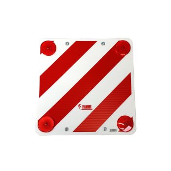   Carpoint fényvisszaverő tábla - piros-fehér csíkos - 50x50cm