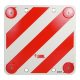 Carpoint fényvisszaverő tábla - piros-fehér csíkos - 50x50cm