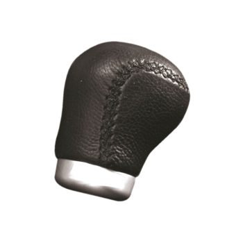Sebváltógomb - bőr - fekete