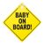 Baby On Board tapadókorongos tábla