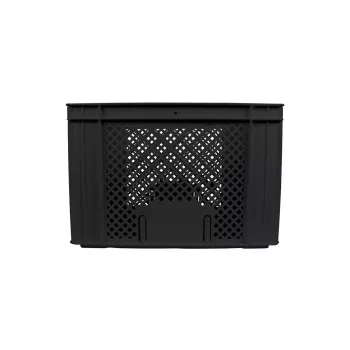 Műanyag kosár kerékpárra - 31l - fekete - 40x30x26 cm