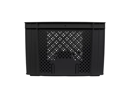 Műanyag kosár kerékpárra - 31l - fekete - 40x30x26 cm