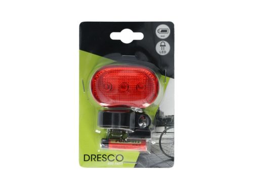 Dresco kerékpáros LED hátsó lámpa - 3x LED