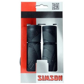   Simson Grips Ergonomics kerékpár markolat - fekete/antracit - párban