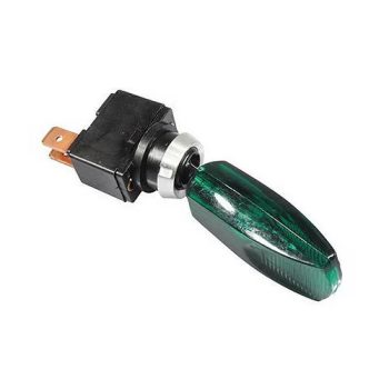 Kétállású kapcsoló - zöld - 12/24V