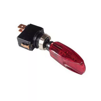 Kétállású kapcsoló - piros - 12/24V