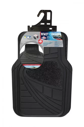 OTOTOP WINDY COMFORT 4 részes autószőnyeg PVC/textil - fekete
