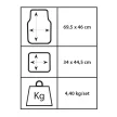 OtoTop Astro 4db-os PVC autószőnyeg szett - fekete