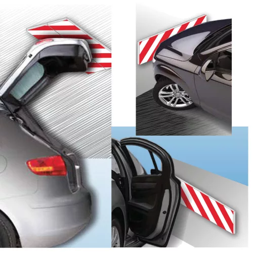 GEKO BOX Large ütközésvédő párna - fényvisszaverő - 24x50x1cm