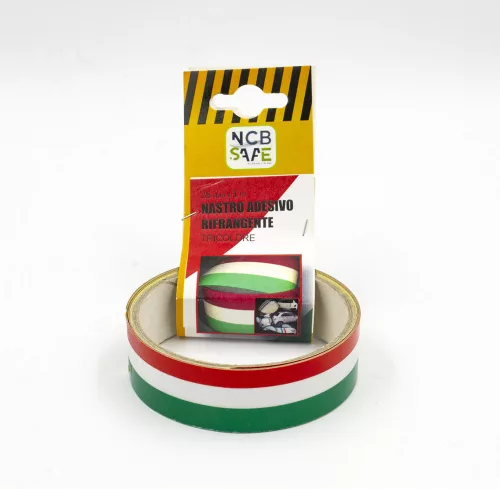 Fényvisszaverő szalag - öntapadós- trikolor - 1m