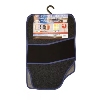   OTOTOP NEW DUKE textil autószőnyeg szett - kék/fekete - 4db-os