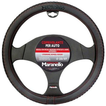 Maranello kormányvédő - piros varrással - 33-37cm