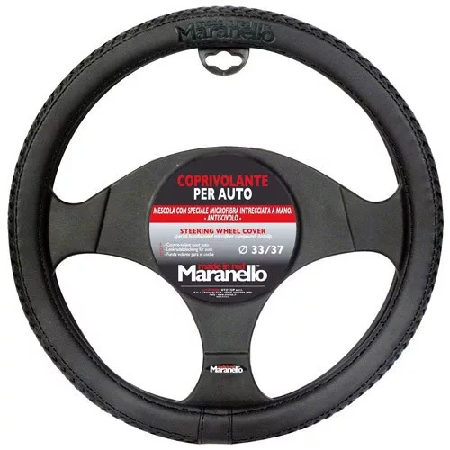 Maranello kormányvédő - fekete/fekete varrással - 33-37cm