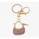 Kulcstartó - Női táska, lila