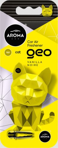 Aroma Car Geo Cat illatosító - Polimer Vanília Noire