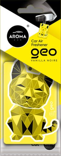 Aroma Car illatosító - Geo Cat Yellow Vanilla Noire