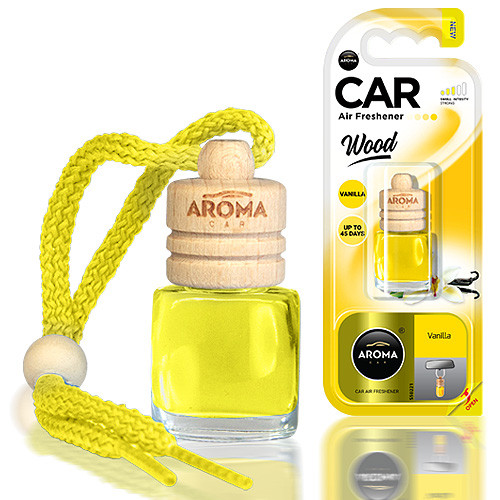 Aroma-Car Wood fakupakos illatosító - Vanília - 6ml