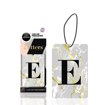Aroma Car illatosítő - betűk - fekete - E