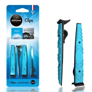 Aroma Car Clips illatosító - aqua - 4db
