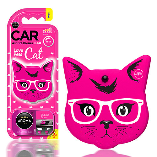 Aroma Car illatosító - macska - Pink Blossom