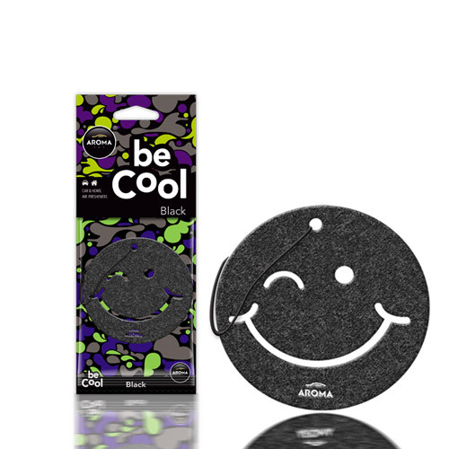 Aroma Car Be Cool illatosító smiley - Black illat