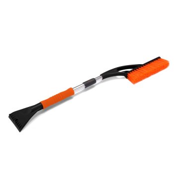   Kefés jégkaparó teleszkópos,  szivacsos nyéllel - 76-94 cm