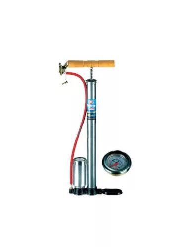 MaxSpeed nyomásmérős kézi pumpa - ezüst