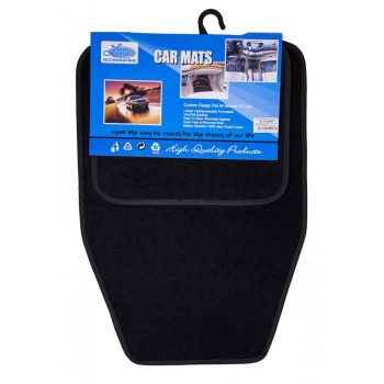 4 részes, szövet autószőnyeg szett, fekete színű
