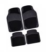 4 részes autószőnyeg szett, gumi és textil, 70x45cm - 45x40cm, antracit színű