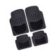 4 részes autószőnyeg szett, gumi és textil, 72x45cm - 45x40cm, antracit színű