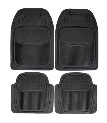 4 részes univerzális autószőnyeg szett - fekete